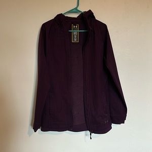 Plum LONG under armor jacket